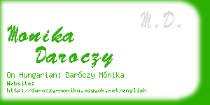 monika daroczy business card